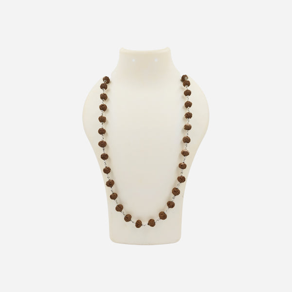 7 Face Rudraksha Silver Maala