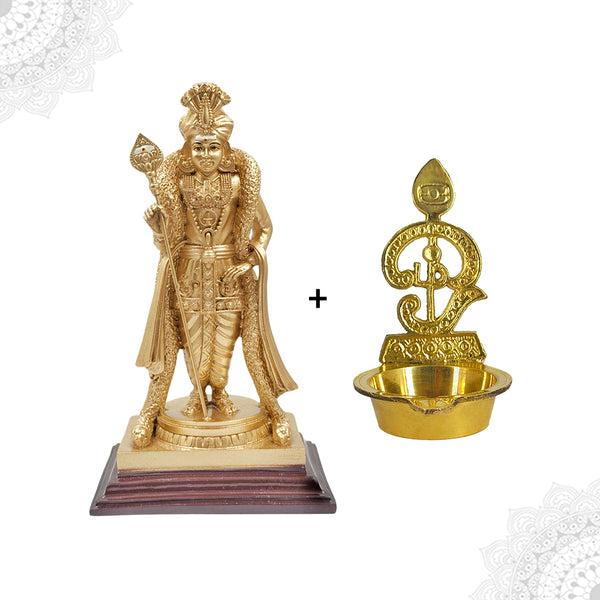 Palani Raja Alangara Murugar with Om Vilakku