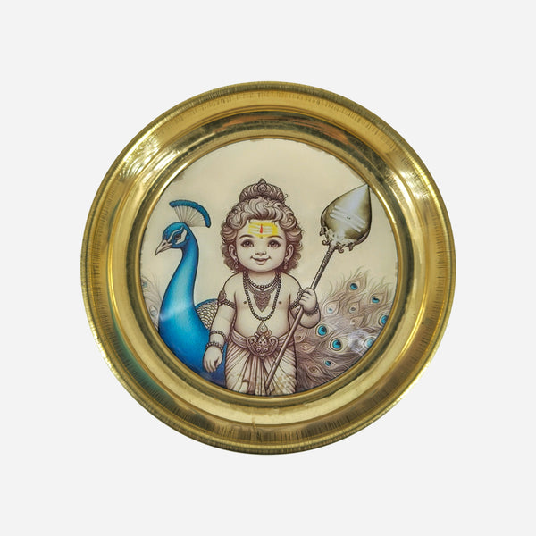 Brass Customizable Puja Plate