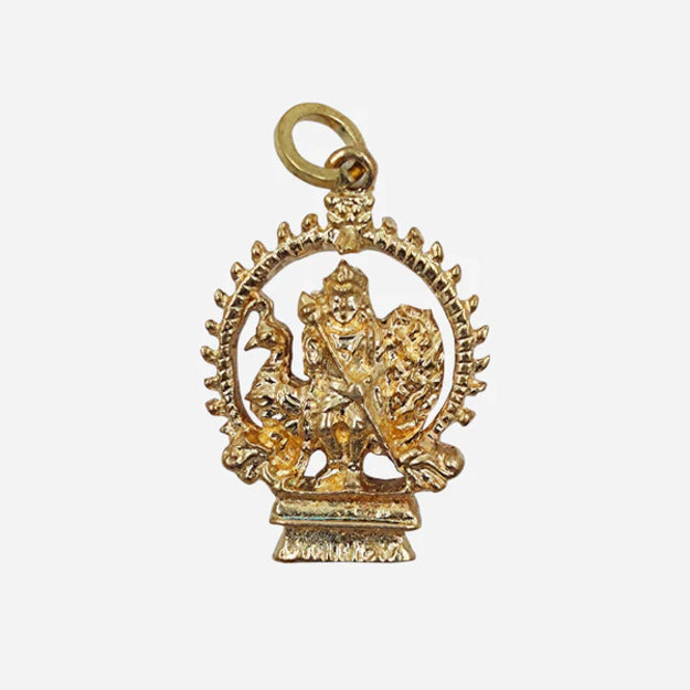 Panchalokam Murugan Dollar Impon Pendant by Om Spiritual Shop