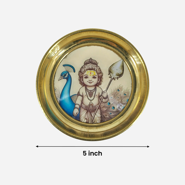 Brass Customizable Puja Plate