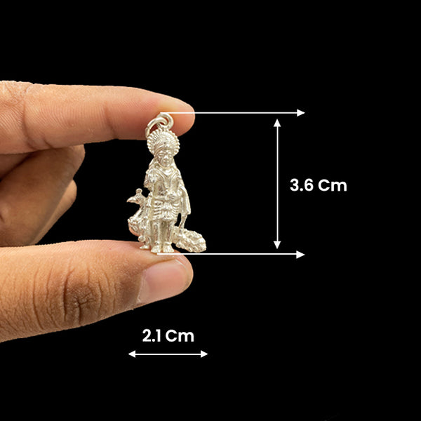 నెమలితో మురుగన్ సిల్వర్ లాకెట్టు