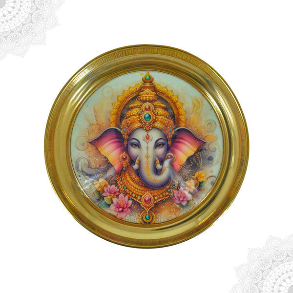 Brass Customizable Puja Plate