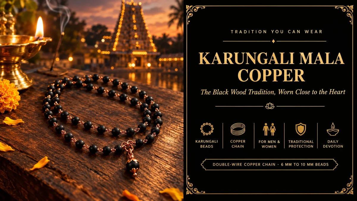 Coppper Films Karungali Mala Copper: Benefits, How to Wear and Price – Om Spiritual Shop