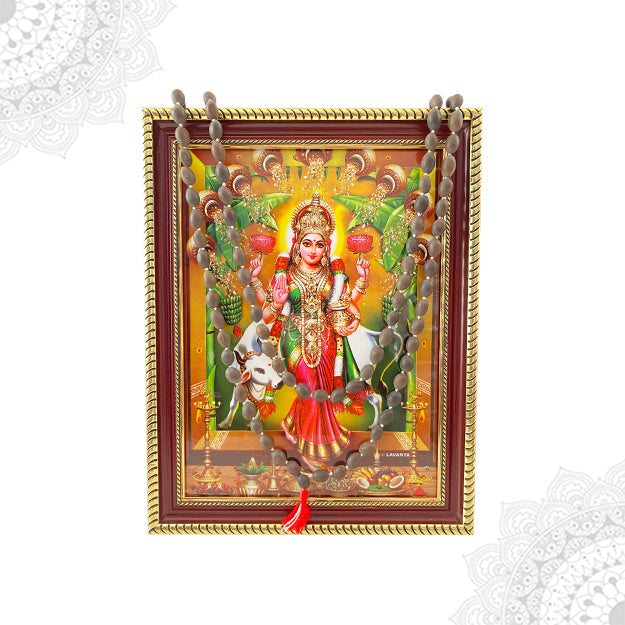 Vastu Grihalakshmi Frame with Lotus Bead Malai (108+1 beads)