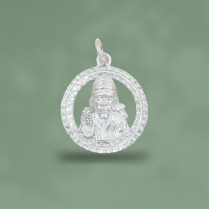 Sai Baba Blessing Pendant Silver