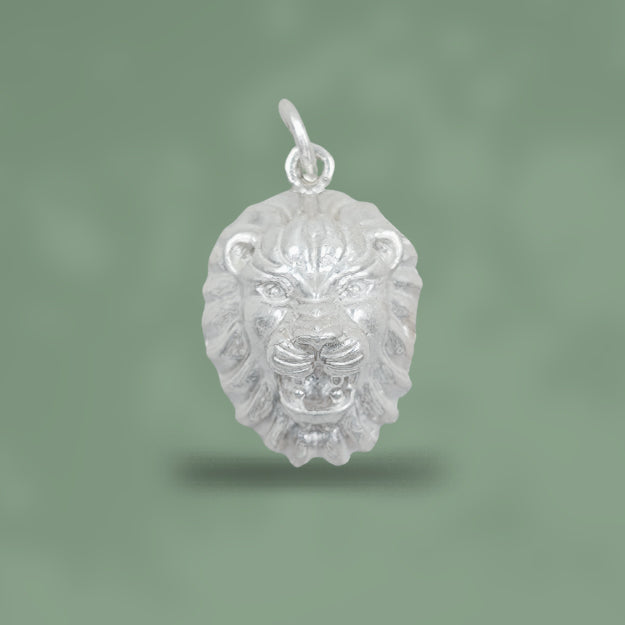 Majestic Lion Pendant Silver