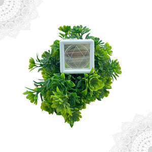 Sudarshana Chakra Yantram in Silver (Pocket-sized)