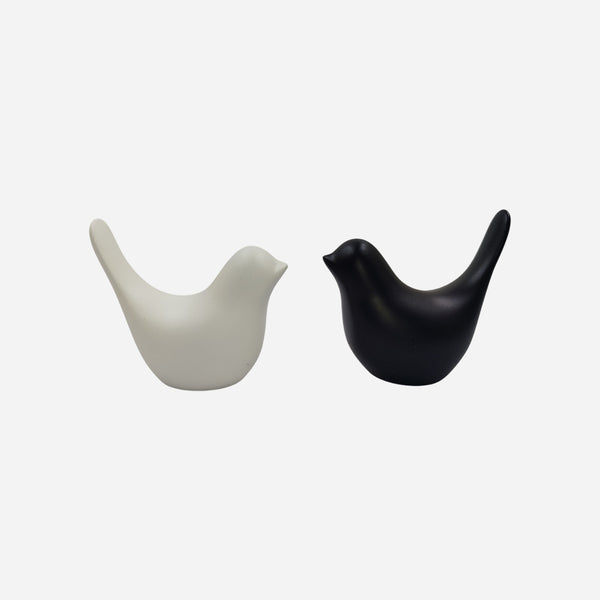 Black & White Bird Decor Set