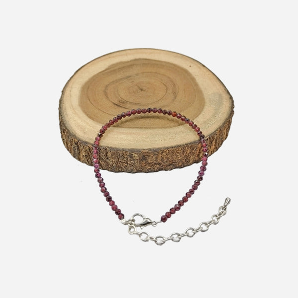 Red Garnet Crystal Bracelet
