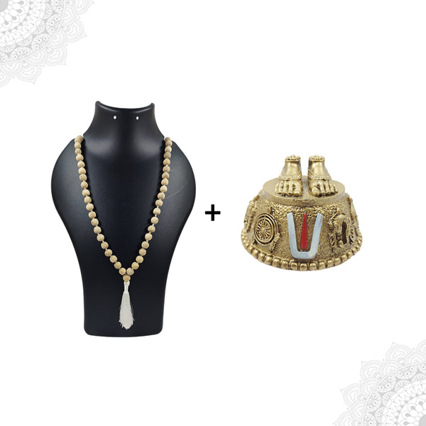 Perumal Patham with Tulsi mala