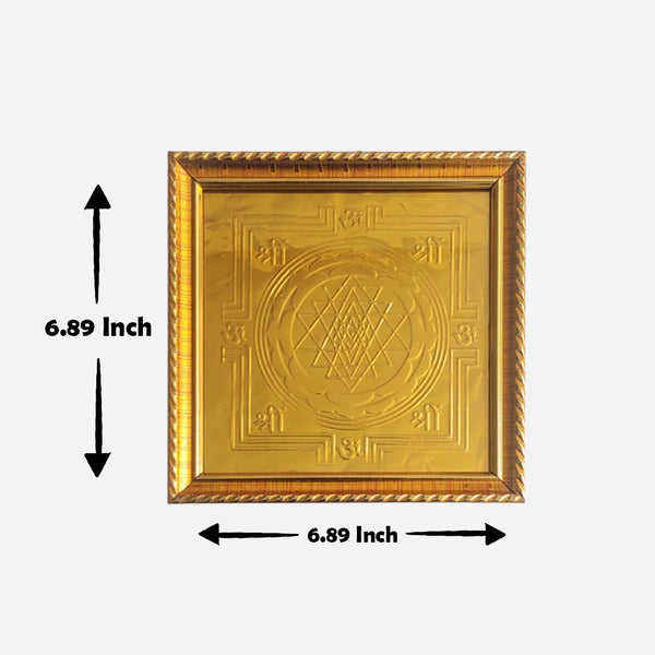 Sri Chakra Yantra Shree Yantra dimensions 6.89 x 6.89 inch