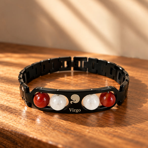 Metal Bracelet With Zodiac Stone