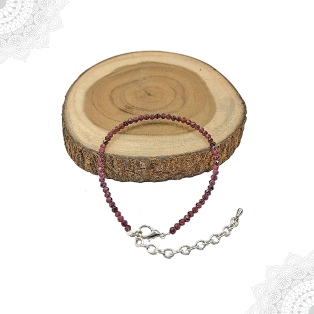 Red Garnet Crystal Bracelet