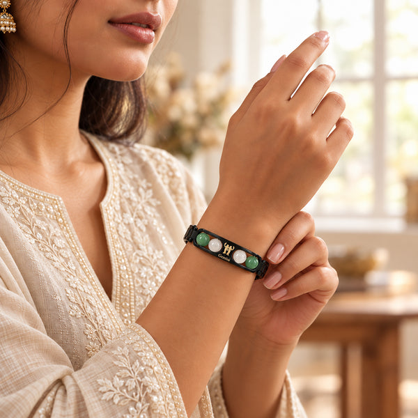 Metal Bracelet With Zodiac Stone