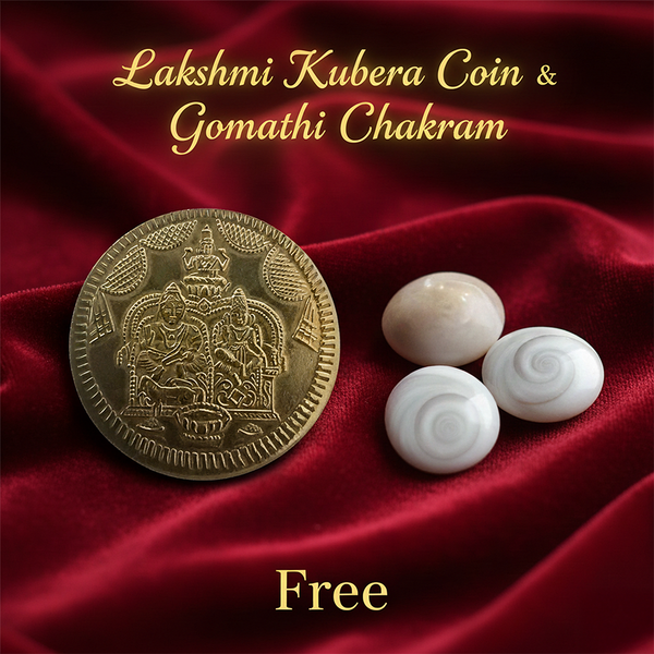 Lakshmi kubera coin and Gomathi chakram