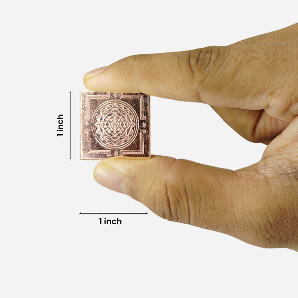 Square Pocket sized Sri Chakra Yantram 
