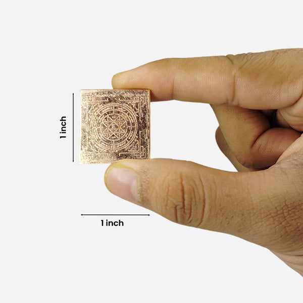 Sri Mahalakshmi Yantram in Copper (Pocket-sized)