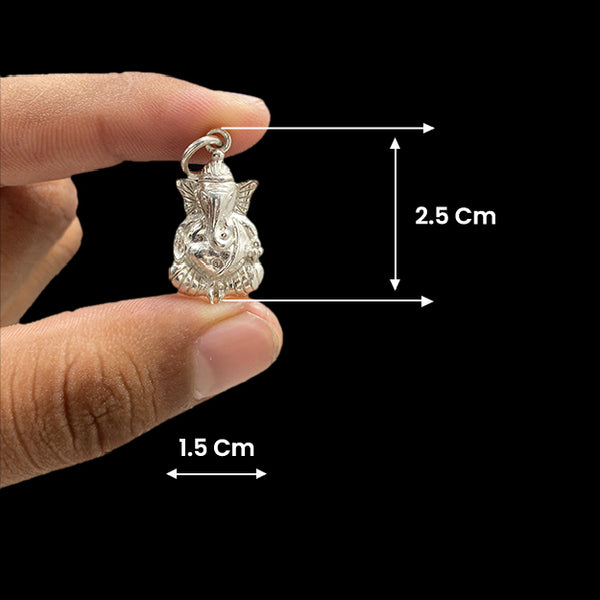 Ganesha Blessing Pendant Silver