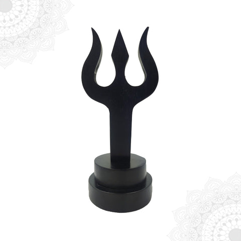 Karungali Trishul With Stand | Ebony Trishul